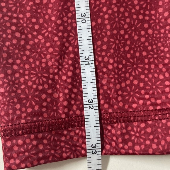Lululemon size 4 leggings red pink pattern lululemon lululemon athleisure fall - Picture 6 of 9